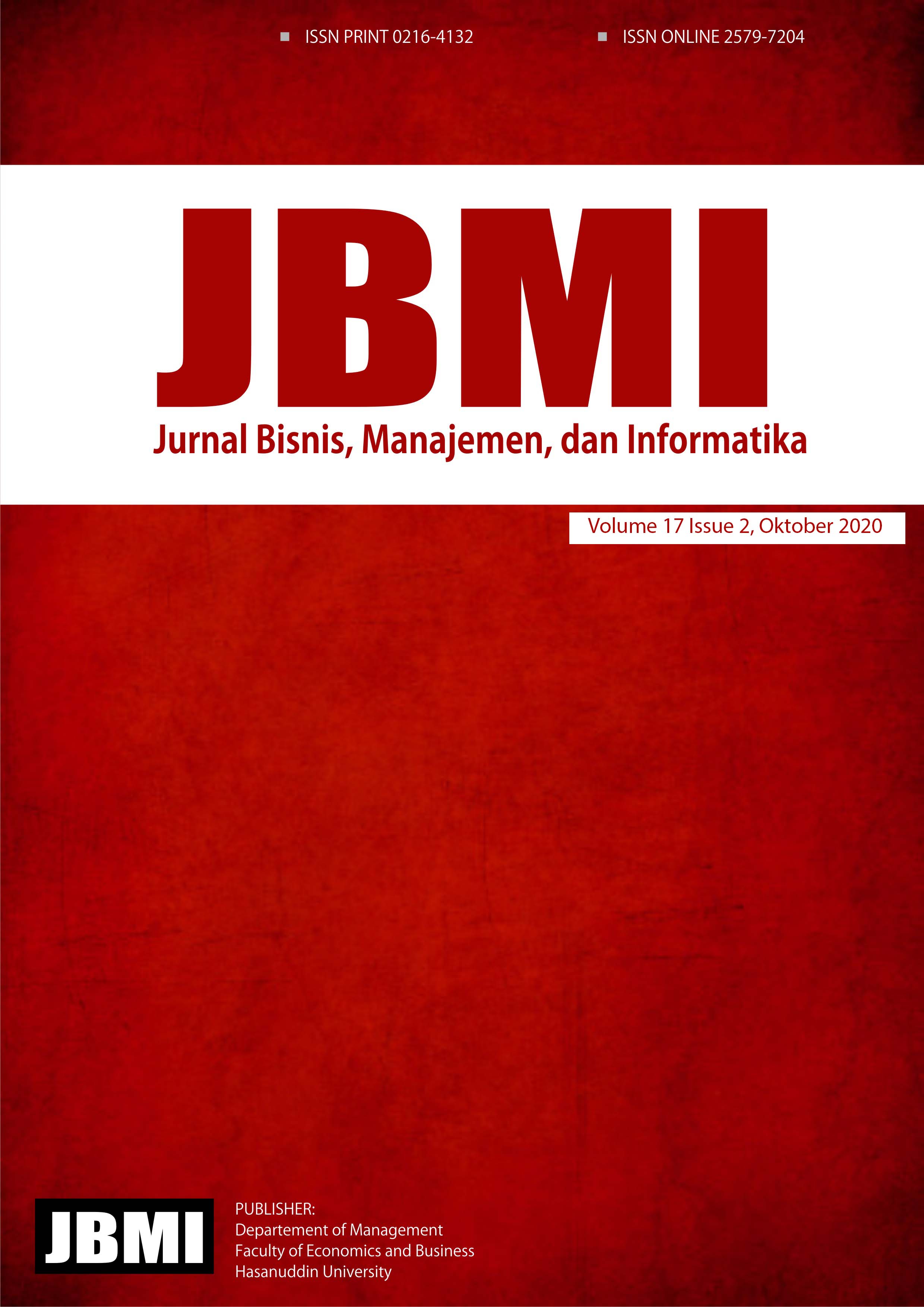 Jurnal Bisnis, manajemen dan Informatika cover